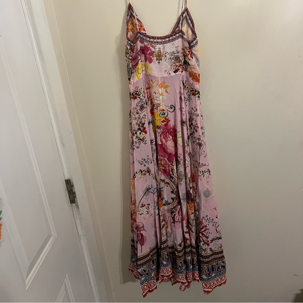 CAMILLA
Germain Crystal-Trimmed Mixed-Print Silk Maxi Dress - Picture 5 of 9